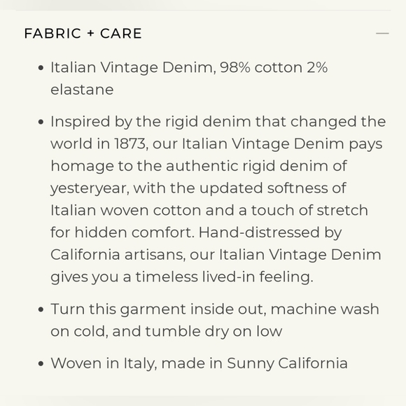 NWT Frank & Eileen denim, size 25 - Picture 9 of 10